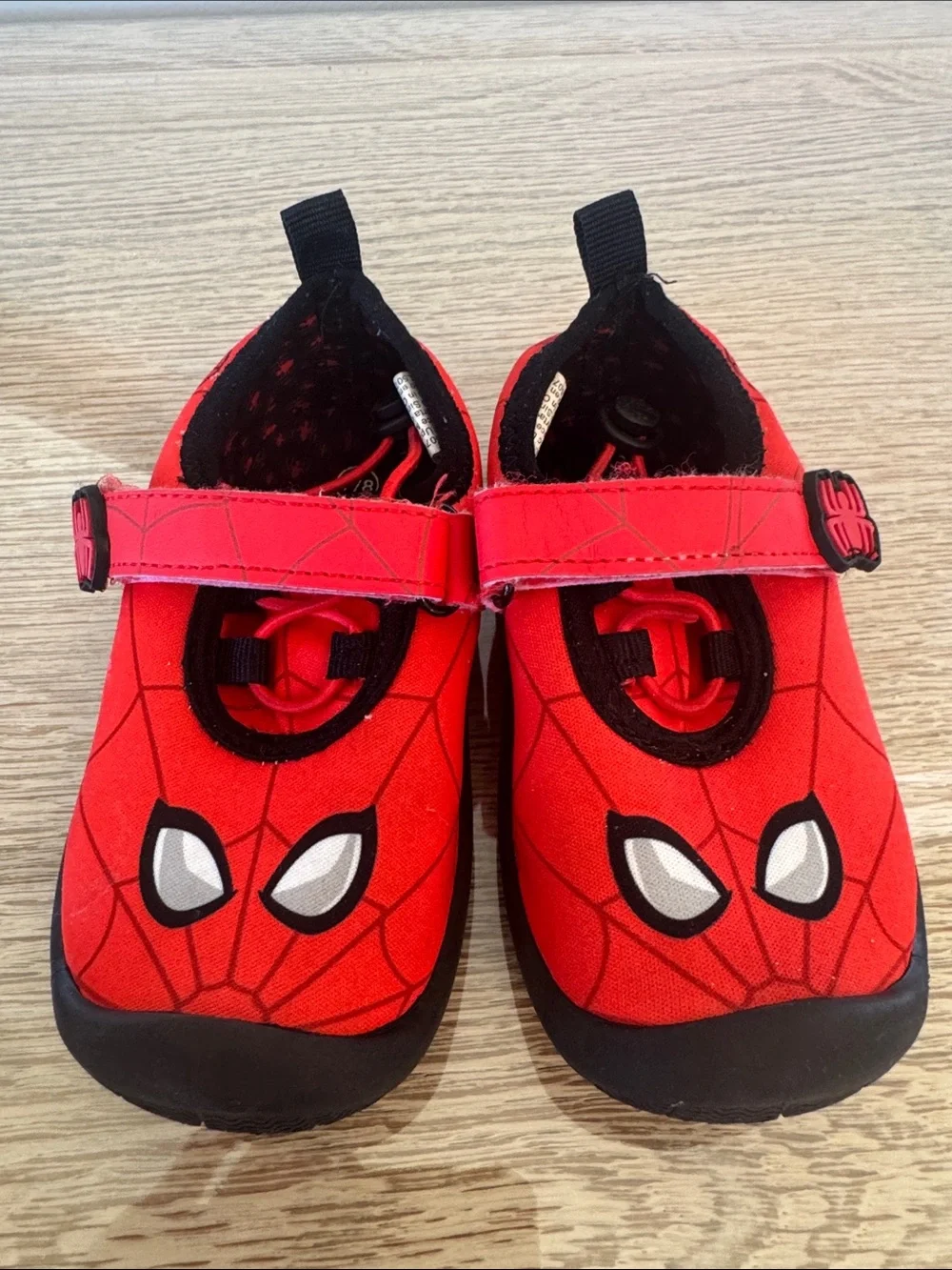 Kids Red Spider-Man Velcro Water Shoes - Kids Size 7/8